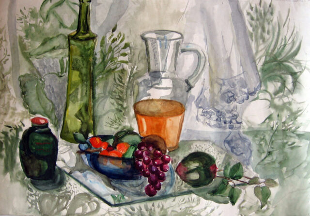 Still life with grapes